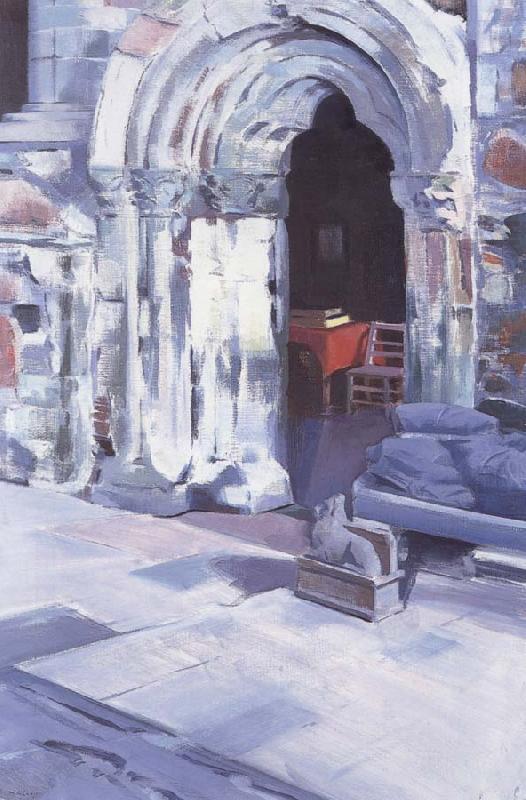 Interior of Iona Abbey, Francis Campbell Boileau Cadell